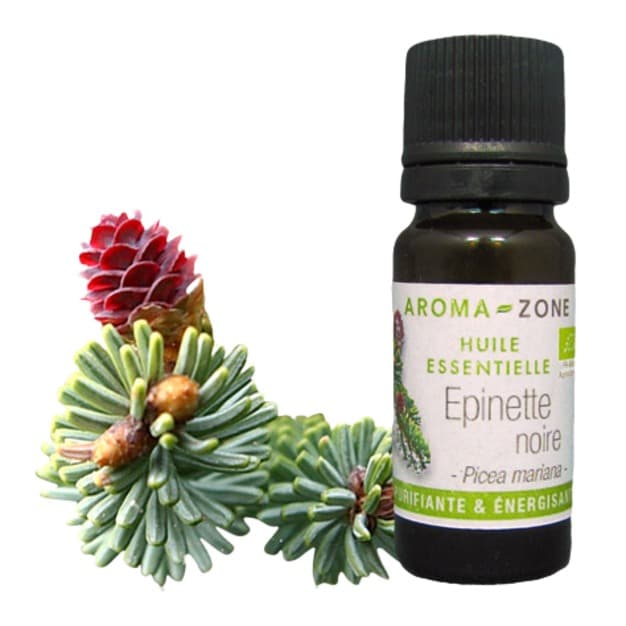 Huile Essentielle d’Épinette Noire BIO AROMA-ZONE Pour L'énergie Pure De La Nature Boréale