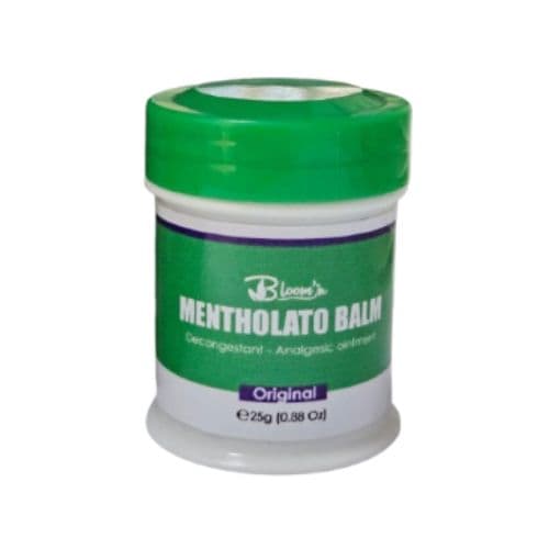 Pommade Bloom'in MENTHOLATO BALM décongestionnante et analgésique, 25g.