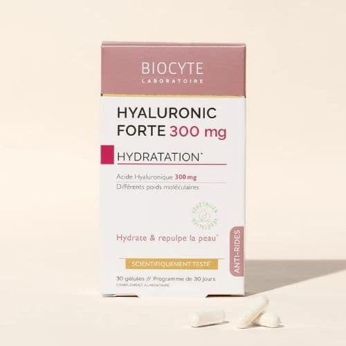 Complement Alimentaire pour Hydrater et repulper la peau HYALURONIC FORTE BIOCYTE 30 gélules