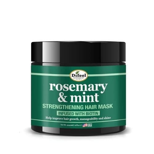 Masque capillaire fortifiant au romarin et à la menthe avec biotine DIFEEL 340g