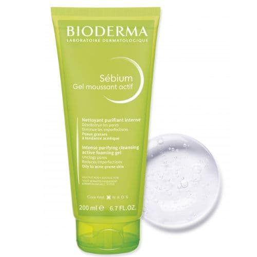Gel nettoyant anti-imperfections pour peau à tendance acnéique et peau mixte à grasse Sébium actif BIODERMA 200ml