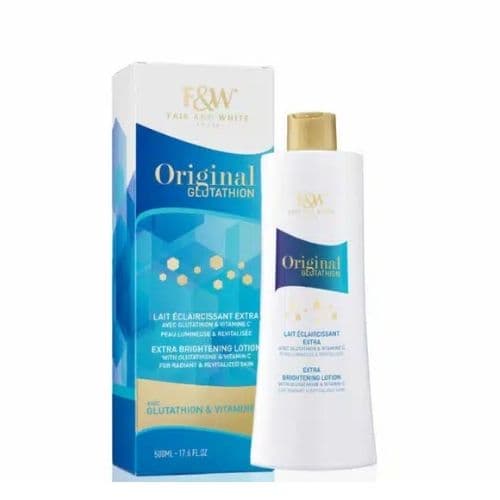 Lotion éclaircissante extra-forte au glutathion original F&amp;W PARIS 500ml