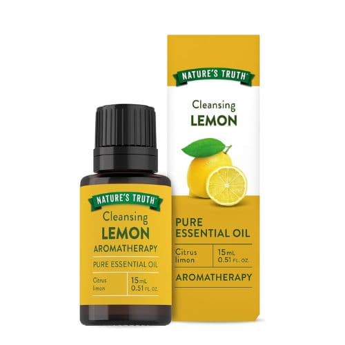 Huile essentielle de citron pour diffuseur, aromathérapie et massage NATURE'S TRUTH, 15ml