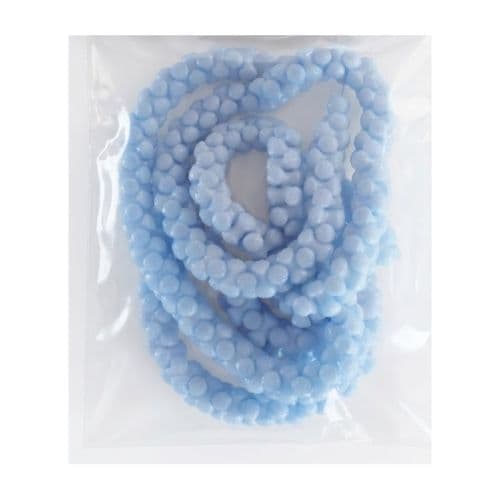Ensemble collier et boucles en perles bleu