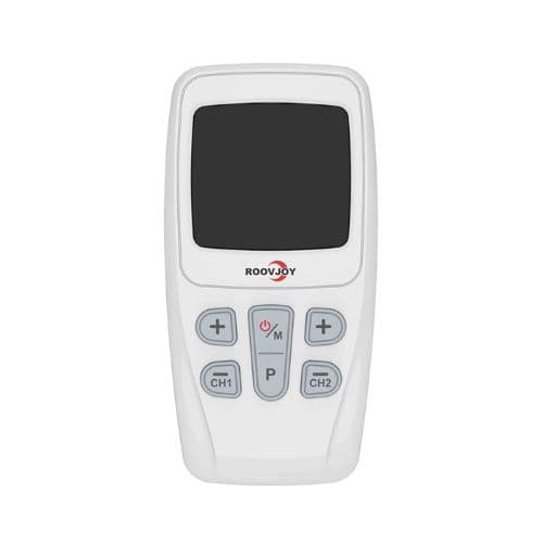 Électrostimulation numérique Roovjoy R-C4D dispositif 3-en-1 polyvalent conçu pour la gestion de la douleur, le renforcement musculaire et la relaxation